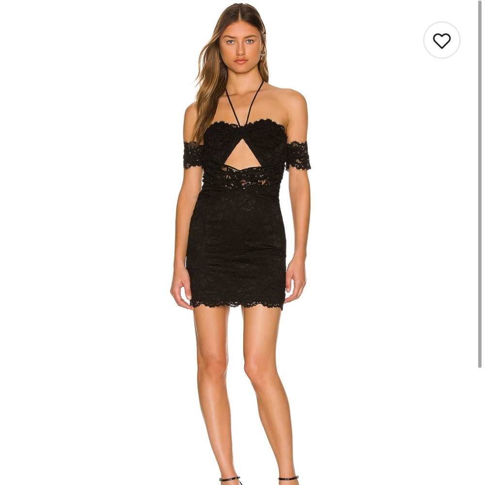 NBD black mini dress